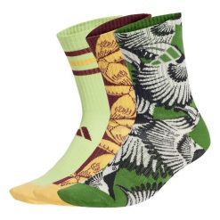 Skarpety adidas x FARM 3 Pairs. Zielone skarpetki damskie Adidas, bez wzorów. W wyprzedaży za 53.97 zł.
