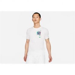Koszulka sportowa męska Nike Air Jordan Futura. Białe t-shirty sportowe męskie Nike, m, bez ramiączek. Za 236.00 zł.