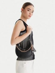 Guess Torebka Davina HWBG98 99180 Czarny. Czarne torebki klasyczne damskie Guess, z aplikacjami, ze skóry, bez dodatków. Za 589.99 zł.