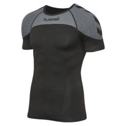 HUMMEL TERMOAKTYWNA bluzka z krótkim rękawem męska FIRST COMFORT. Czarne bielizna termoaktywna męska HUMMEL, m, bez wzorów. Za 67.00 zł.