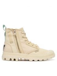 Palladium Trapery Pampadetroitzip Su 94612-280-M Beżowy. Brązowe trapery damskie Palladium, z materiału, bez obcasa. Za 429.99 zł.