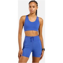 Biustonosz sportowy damski ODLO Sport bra MEDIUM SUPPORT. Niebieskie biustonosze sportowe damskie Odlo, bez wzorów, z elastanu. Za 189.99 zł.