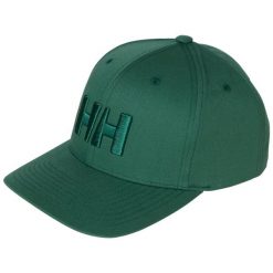 Czapka z daszkiem Helly Hansen Brand. Zielone czapki męskie Helly Hansen, bez wzorów. Za 256.00 zł.