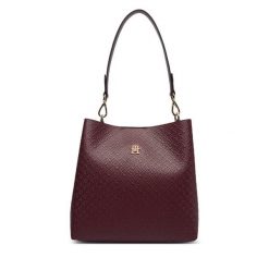 Torebka Tommy Hilfiger. Czerwone torebki klasyczne damskie Tommy Hilfiger, bez wzorów, bez dodatków. Za 649.99 zł.
