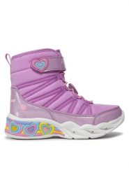Skechers Śniegowce Sweetheart Lights 302661L/LVTQ Różowy. Czerwone kozaki dziewczęce Skechers, bez wzorów, z materiału, bez obcasa. Za 234.59 zł.