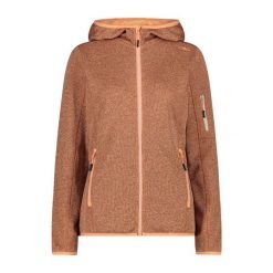 Bluza damska z kapturem CMP Knit-Tech. Brązowe bluzy z kapturem damskie CMP, xs. Za 310.25 zł.