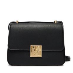 Torebka Armani Exchange. Czarne torebki klasyczne damskie Armani Exchange, bez wzorów, bez dodatków. Za 599.99 zł.