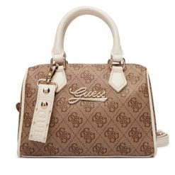 Torebka Guess. Brązowe torebki klasyczne damskie Guess, z aplikacjami, bez dodatków. Za 289.99 zł.