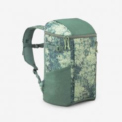 Lodówka-plecak Quechua 100 - 20 litrów. Zielone plecaki męskie QUECHUA, bez wzorów, z materiału. Za 79.99 zł.