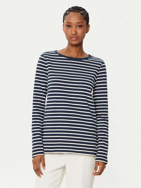 Weekend Max Mara Bluzka Erasmo 2515941061 Granatowy Regular Fit. Niebieskie bluzki damskie Weekend Max Mara, s, bez wzorów, z bawełny, bez ramiączek. Za 289.99 zł.