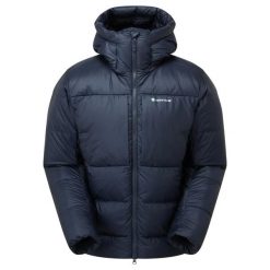 Kurtka z kapturem Montane Kamen XT. Niebieskie kurtki męskie Montane, m, bez wzorów, z nylonu, z kapturem, narciarskie, primaloft. Za 2,065.40 zł.