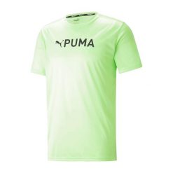 T-shirt treningowy męski PUMA Fit Logo Cf Graphic. Zielone t-shirty męskie Puma, m, bez wzorów, bez kołnierzyka. Za 69.99 zł.
