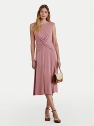LAUREN RALPH LAUREN Sukienka codzienna 250872090014 Różowy Regular Fit. Czerwone sukienki damskie Lauren Ralph Lauren, na co dzień, bez wzorów, z syntetyku, bez kołnierzyka, bez ramiączek, proste. Za 649.99 zł.