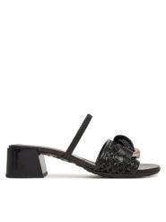 Hispanitas Sandały RHV264805 C001 Czarny. Czarne sandały damskie Hispanitas, bez wzorów, ze skóry, bez obcasa, na słupku. Za 539.99 zł.