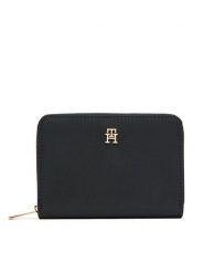 Tommy Hilfiger Portfel Th Icon Med Za Nylon AW0AW17741 Czarny. Czarne portfele damskie Tommy Hilfiger, bez wzorów, z nylonu. Za 189.99 zł.