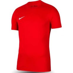 Koszulka do piłki nożnej męska Nike Dry Park VII Dri-Fit. Czerwone t-shirty sportowe męskie Nike, l, bez ramiączek, do piłki nożnej, dri-fit (nike). Za 72.99 zł.