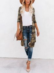 LA Angels Kardigan w kolorze khaki rozmiar: XL. Brązowe kardigany damskie LA Angels, xl, bez wzorów. Za 100.99 zł.