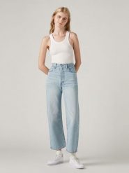 Levi's Dżinsy - Straight fit - w kolorze błękitnym rozmiar: W25/L29. Niebieskie jeansy damskie Levi's, z podwyższonym stanem. Za 201.08 zł.