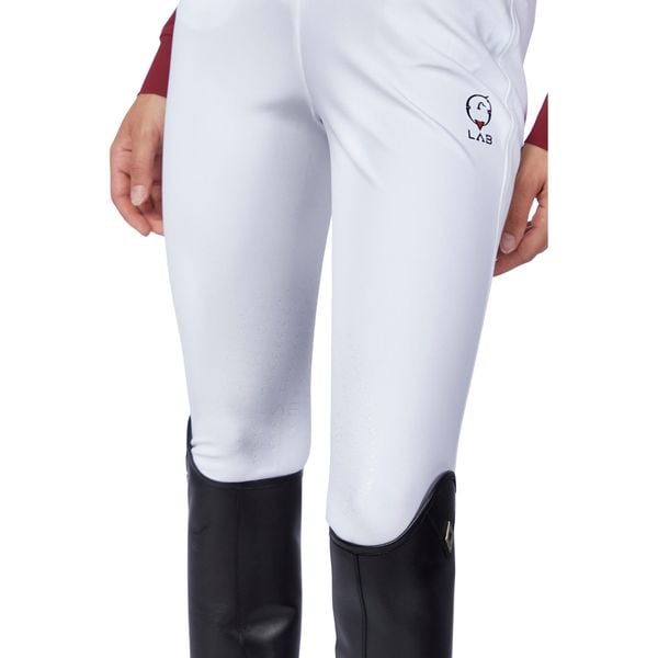 Damskie spodnie konkursowe o średniej przyczepności Vestrum Andromeda. Białe spodnie materiałowe damskie VESTRUM, bez wzorów, sportowe. W wyprzedaży za 595.00 zł.