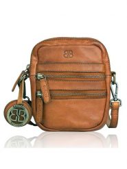 Bellicci Skórzana torebka "Charlotte" w kolorze jasnobrązowym - 13 x 19 x 3 cm rozmiar: onesize. Brązowe torebki klasyczne damskie Bellicci, bez wzorów, z materiału, bez dodatków. Za 170.07 zł.