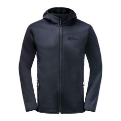 Kurtka softshell męska Jack Wolfskin Bornberg Hoody. Niebieskie kurtki softshell damskie Jack Wolfskin, m, bez wzorów, z softshellu, bez kaptura. Za 528.70 zł.