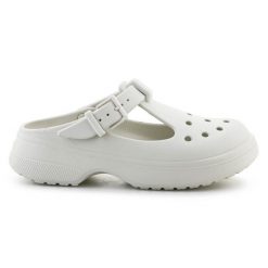 Klapki Crocs Classic Mary Jane 210581-0HZ białe. Białe klapki damskie bez wzorów, bez obcasa. Za 380.97 zł.
