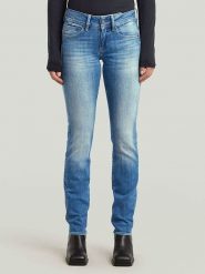 G-Star Dżinsy - Slim fit - w kolorze niebieskim rozmiar: W30/L34. Niebieskie jeansy damskie G-Star. Za 228.38 zł.