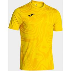Joma Lion II Yellow Sport T -Shirt M - Oddychający i lekki. Żółte t-shirty męskie Joma, m, bez wzorów, bez kołnierzyka. W wyprzedaży za 128.30 zł.