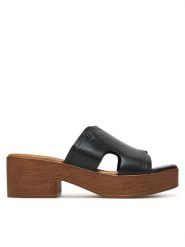 Lasocki Klapki WI16-2356-01 Czarny. Czarne klapki damskie Lasocki, bez wzorów, ze skóry, bez obcasa. Za 159.99 zł.