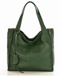 Torebka damska zielona MARCO MAZZINI s139c. Zielone shopper bag damskie bez wzorów, ze skóry, na ramię, duże, bez dodatków. Za 379.05 zł.