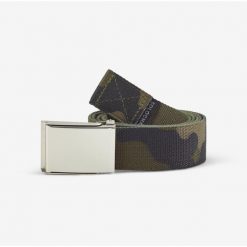 Pasek Solognac 100 camo. Zielone paski męskie SOLOGNAC, bez wzorów, z poliesteru, sportowe. Za 44.99 zł.