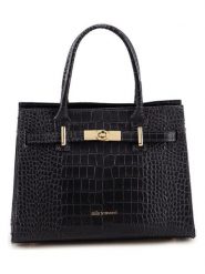 Mia Tomazzi Skórzana torebka "Beltrami" w kolorze czarnym - 29 x 22 x 14 cm rozmiar: onesize. Czarne torebki klasyczne damskie Mia Tomazzi, bez wzorów, z materiału, bez dodatków. Za 382.99 zł.