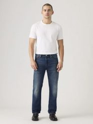 Levi's Dżinsy "501" - Straight fit - w kolorze granatowym rozmiar: W31/L32. Niebieskie jeansy męskie Levi's. Za 256.24 zł.