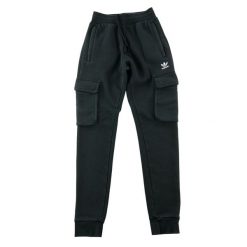 Second life - Adidas spodnie dresowe męskie cargo - Jak nowy. Czarne spodnie sportowe męskie Adidas, z dresówki. Za 127.76 zł.