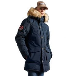 Parka Superdry Everest. Niebieskie parki męskie Superdry., m, bez wzorów. Za 700.85 zł.