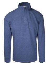 Koszulka Niebieska, Długi Rękaw, Męska, Longsleeve z Wysoką Stójką i Zamkiem -CHIAO. Niebieskie koszulki męskie z długim rękawem Chiao, l, z bawełny. Za 75.00 zł.