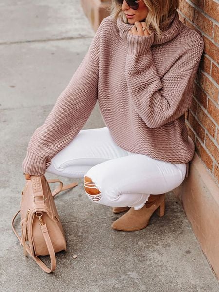 LA Angels Sweter w kolorze jasnoróżowym rozmiar: XL. Różowe swetry klasyczne damskie LA Angels, xl, bez kołnierzyka. Za 165.99 zł.