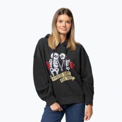 Bluza damska Pitbull Thick & Thin Hooded. Szare bluzy sportowe damskie PITBULL, l, bez wzorów, z bawełny, bez ramiączek, długie, bez kaptura. Za 179.99 zł.