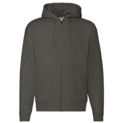 Bluza Męska Premium Z Pełnym Zamkiem Błyskawicznym. Brązowe bluzy bez kaptura męskie Fruit of the Loom, m. Za 132.99 zł.