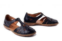 JOSEF SEIBEL 79529 95 100 Rosalie 29 schwarz, sandały damskie. Czarne sandały damskie Josef Seibel, bez wzorów, ze skóry, bez obcasa. Za 309.90 zł.