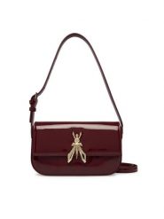 Patrizia Pepe Torebka 8B0231/L125 Brązowy. Brązowe listonoszki damskie Patrizia Pepe, bez wzorów, z lakierowanej skóry, lakierowane, bez dodatków. Za 1,219.00 zł.