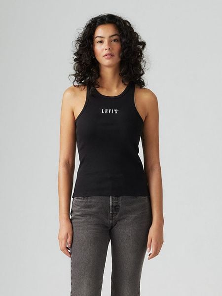 Levi's Top w kolorze czarnym rozmiar: S. Czarne topy damskie Levi's, s, bez wzorów, z bawełny, bez ramiączek. Za 61.31 zł.