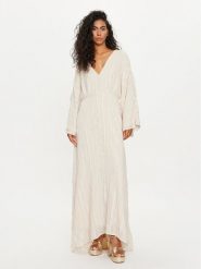 Vero Moda Sukienka letnia Tara 10304254 Écru Loose Fit. Sukienki damskie Vero Moda, na lato, m, bez wzorów, z syntetyku, bez kołnierzyka, bez ramiączek. Za 309.99 zł.
