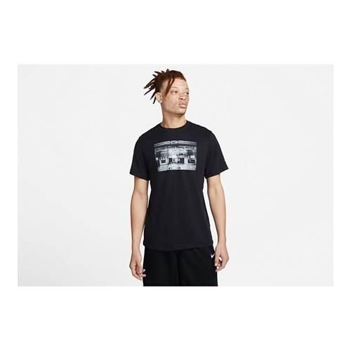 Koszulka sportowa męska Nike Dri-fit Photo Basketball. Czarne t-shirty sportowe męskie Nike, m, bez ramiączek, do koszykówki, dri-fit (nike). Za 162.00 zł.