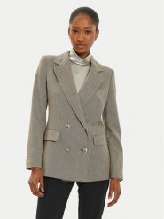 Marella Marynarka Nodo 2423046082 Brązowy Regular Fit. Brązowe marynarki i żakiety damskie Marella, bez wzorów, z syntetyku. Za 959.99 zł.