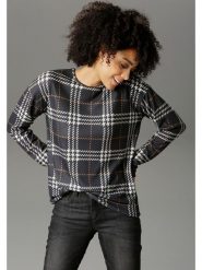 Aniston Koszulka w kolorze szaro-białym rozmiar: 34. Białe bluzki damskie Aniston, bez wzorów, bez kołnierzyka, bez ramiączek. Za 65.99 zł.