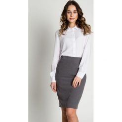 Elegancka szara ołówkowa spódnica KLASYKA BIALCON. Szare spódniczki damskie KLASYKA BIALCON, bez wzorów, eleganckie, ołówkowe. Za 155.00 zł.