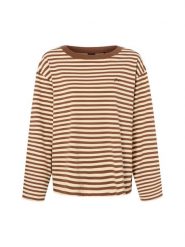 BOSS Orange Koszulka z długim rękawem Kobiety Bawełna (100%) brązowy, S. Brązowe t-shirty damskie Boss Orange, s, bez wzorów, z bawełny, bez kołnierzyka. Za 399.95 zł.
