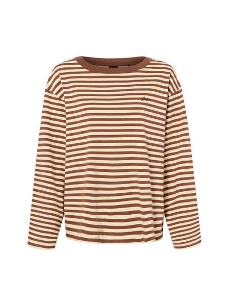 BOSS Orange Koszulka z długim rękawem Kobiety Bawełna (100%) brązowy, S. Brązowe t-shirty damskie Boss Orange, s, bez wzorów, z bawełny, bez kołnierzyka. Za 399.95 zł.