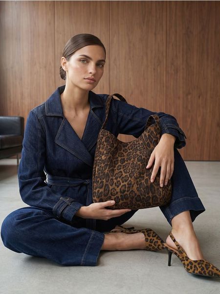 Torba Hobo w panterkę - wielobarwny. Torebki klasyczne damskie Sinsay, bez wzorów, bez dodatków. Za 39.99 zł.